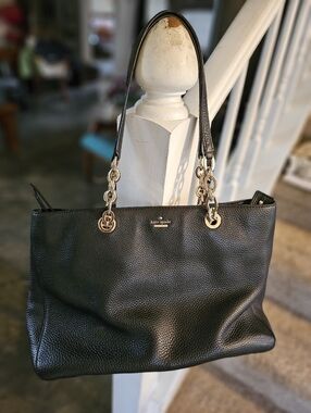 Kate Spade Murray Street Dee Shoulder Bag, Black Pebbled Leather